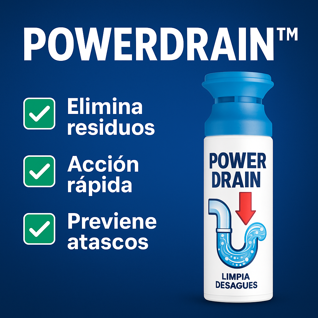 PowerDrain™ elimina atascos en minutos