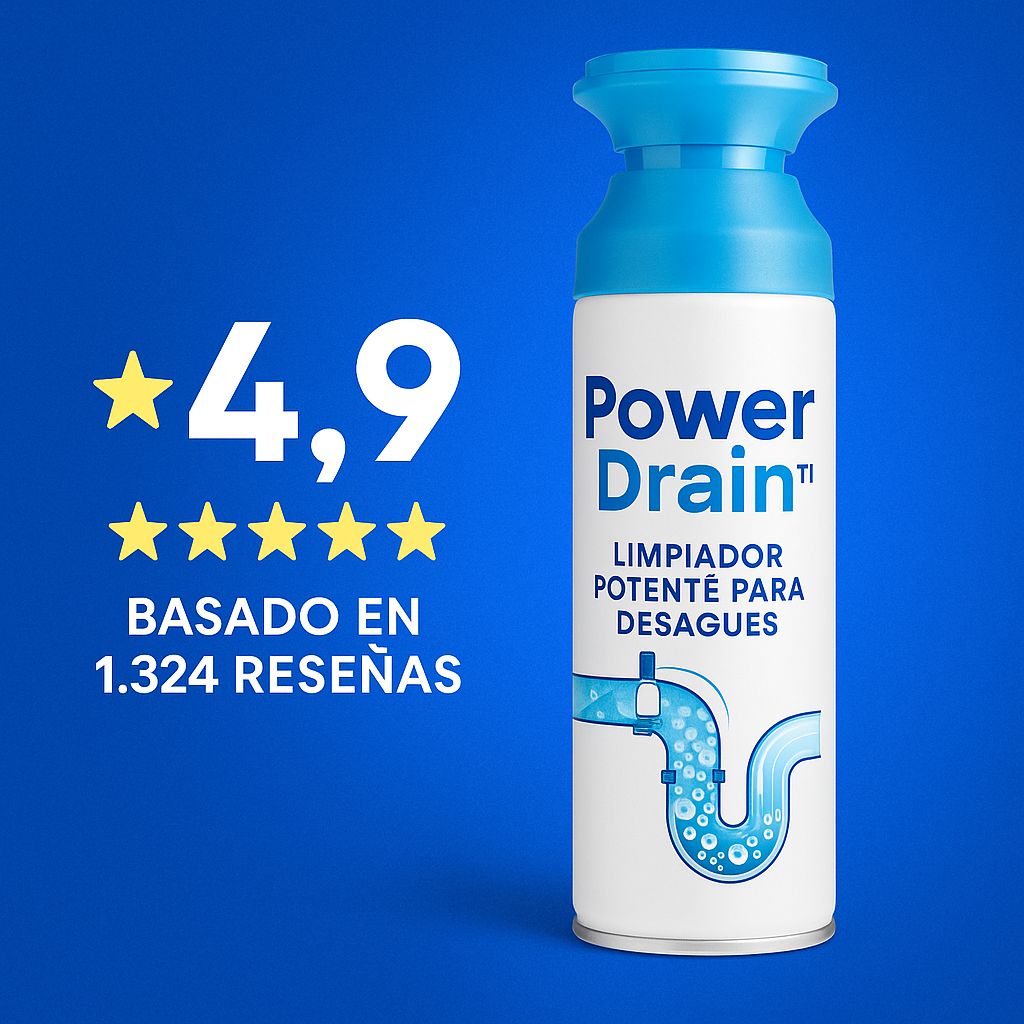 PowerDrain™ elimina atascos en minutos