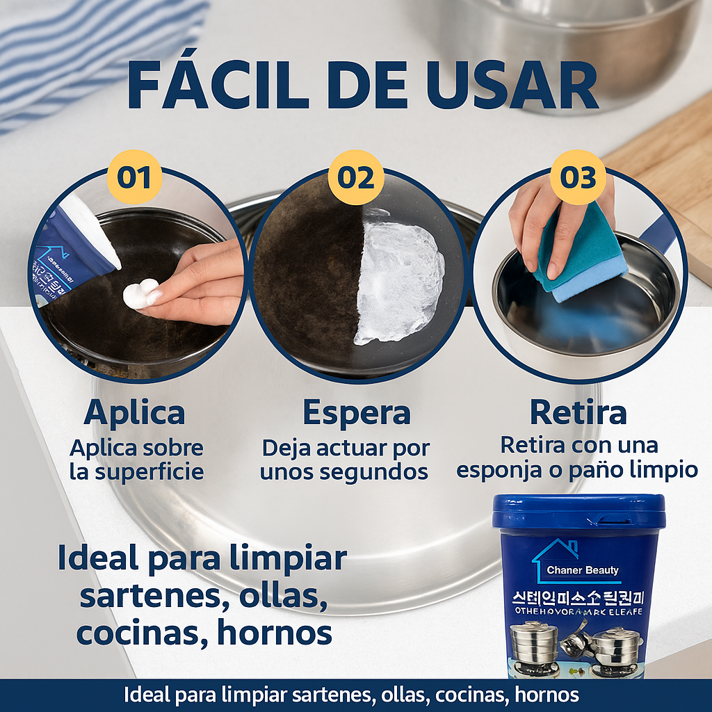SuperClean™ – Pasta Restauradora de Ollas y Sartenes